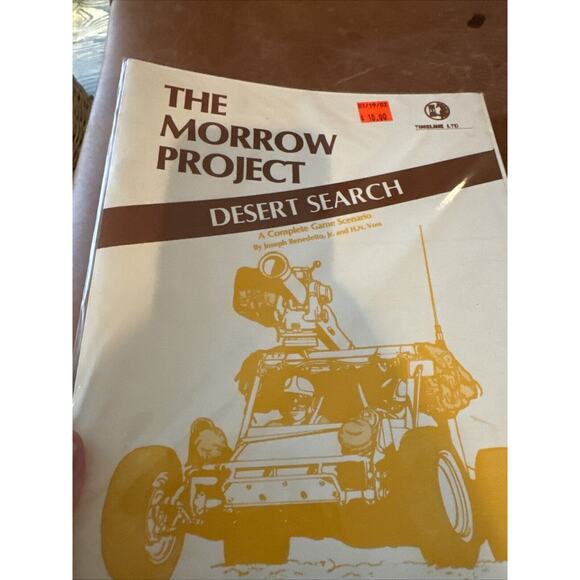 THE MORROW PROJECT "DESERT SEARCH" MORROW PROJECT FILE : R-007 circa 1986 New - Picture 3 of 10